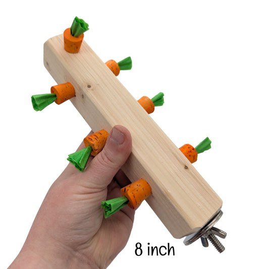 Garden Row by Lil Monsters Bird Toys. 8 inch variant held in hand for scale.