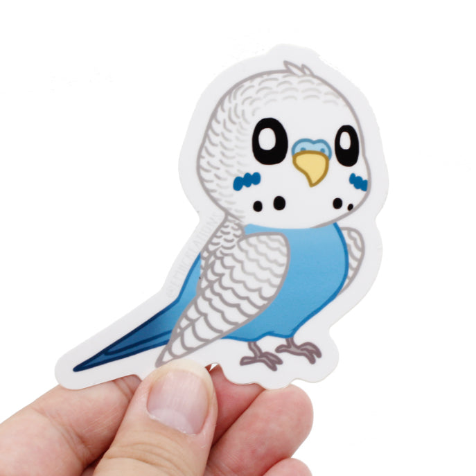 Blue Budgie Sticker