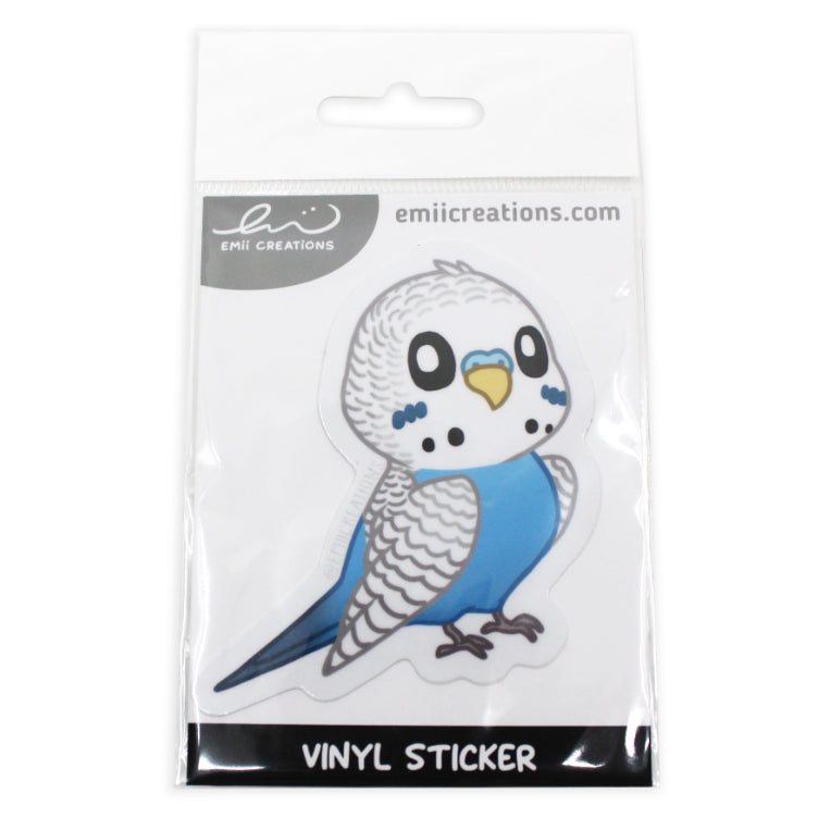 Blue Budgie Sticker