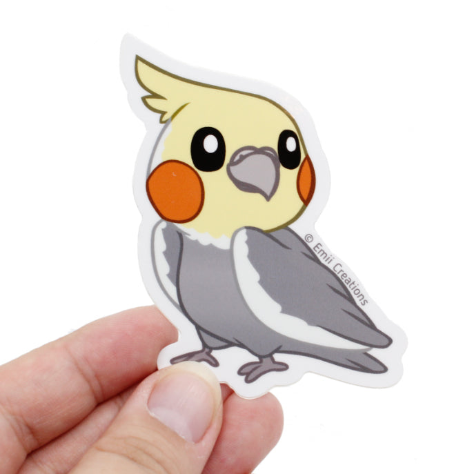 Gray Cockatiel Sticker
