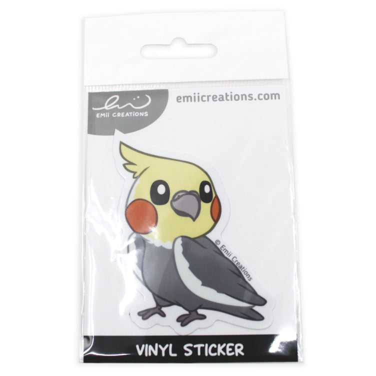 Gray Cockatiel Sticker
