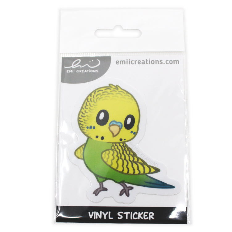 Green Budgie Sticker