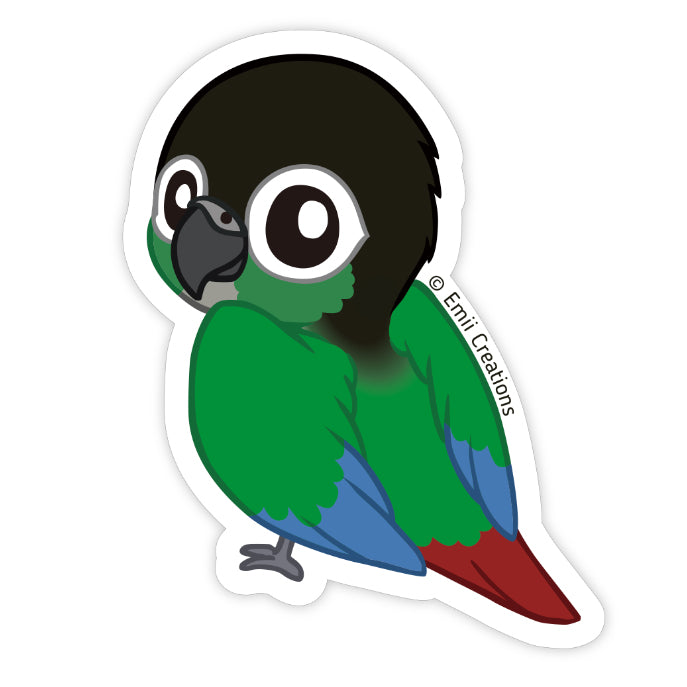 Green Cheek Conure Sticker