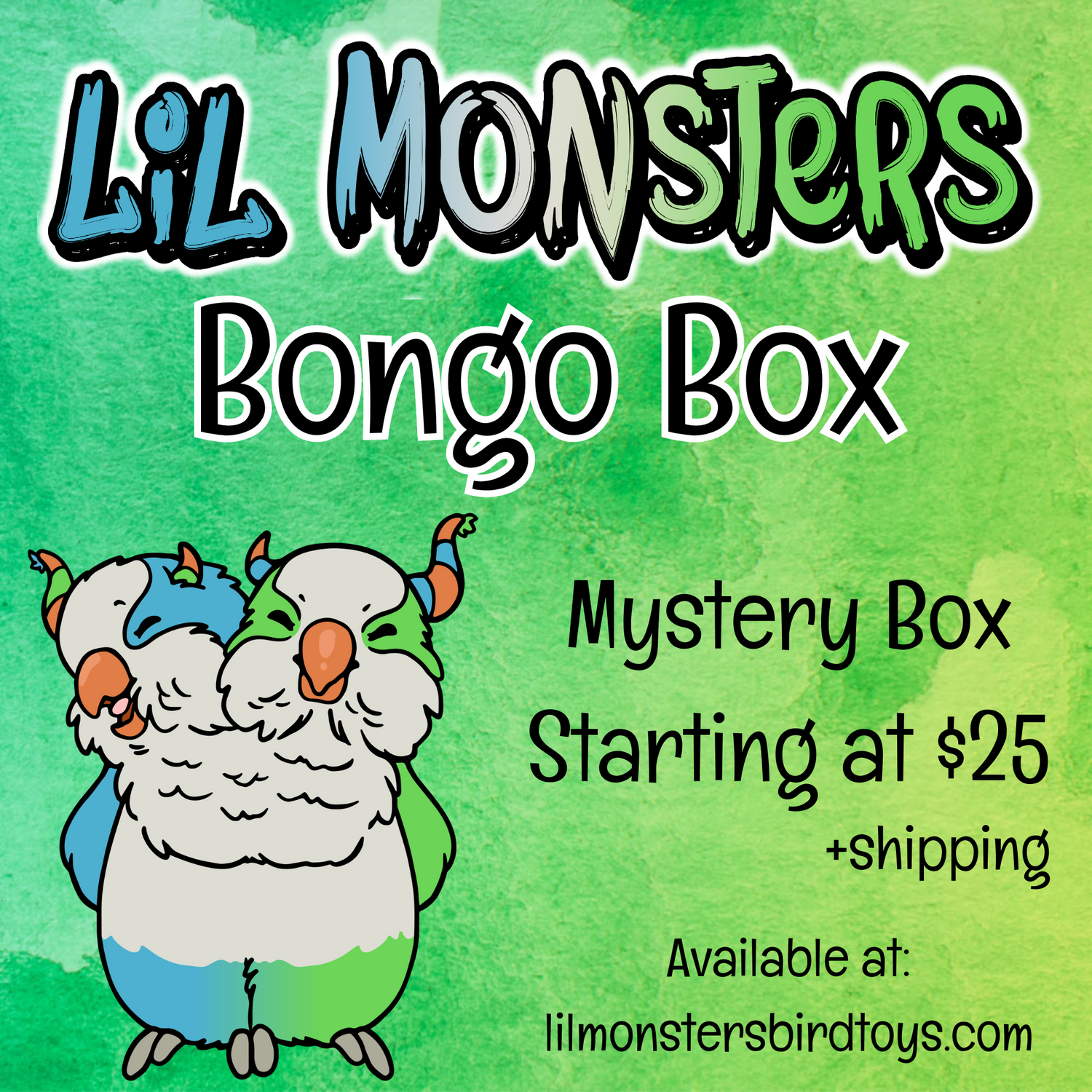 Collection of Lil Monsters Bird Toys featuring subscription products