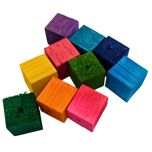 1" Balsa Cubes (10)