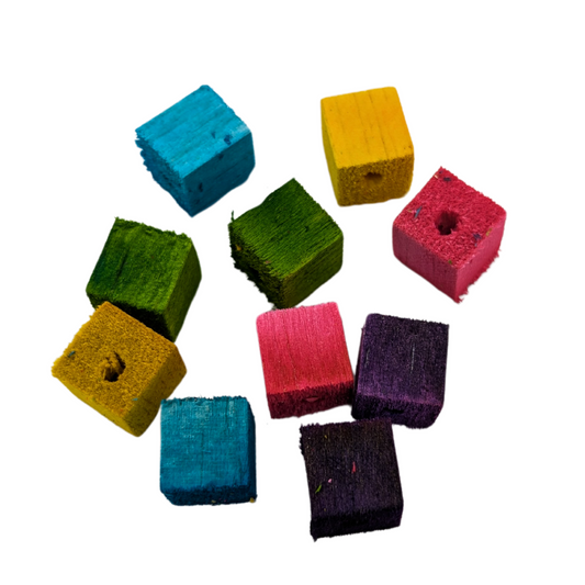 1/2" Balsa Cubes (10)