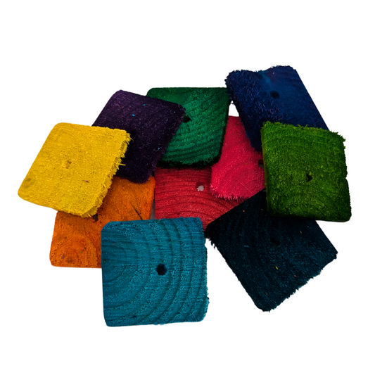 Eight inch pine slices bird toy parts by Lil Monsters Bird Toys