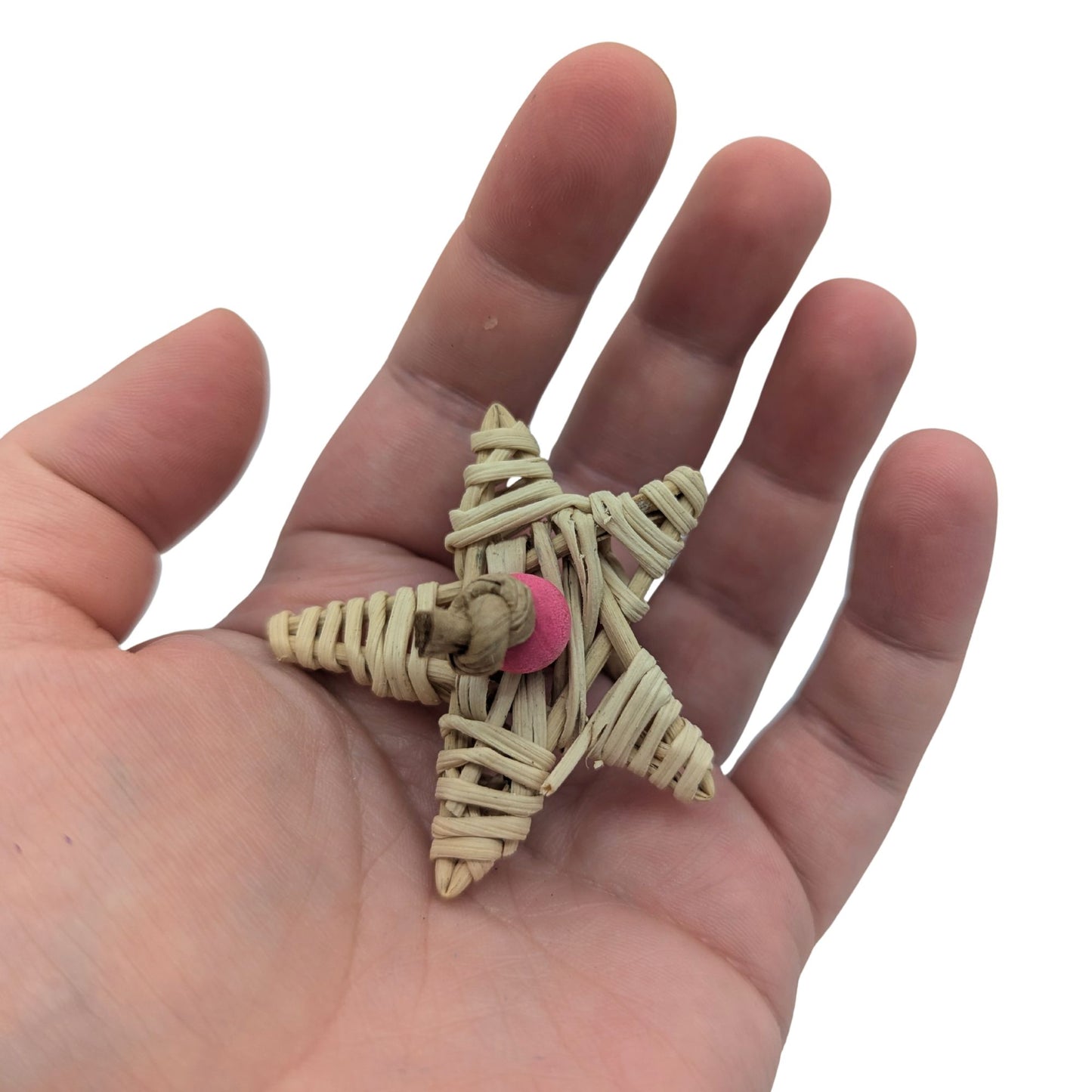 Oh My Star by Lil Monsters Bird Toys. 
Held in hand for scale. 