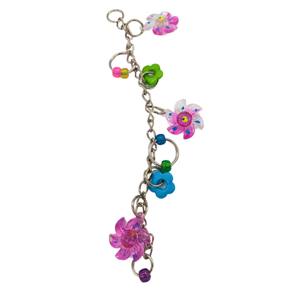April Showers spring themed bird toy by Lil Monsters Bird Toys, spread out to show detail