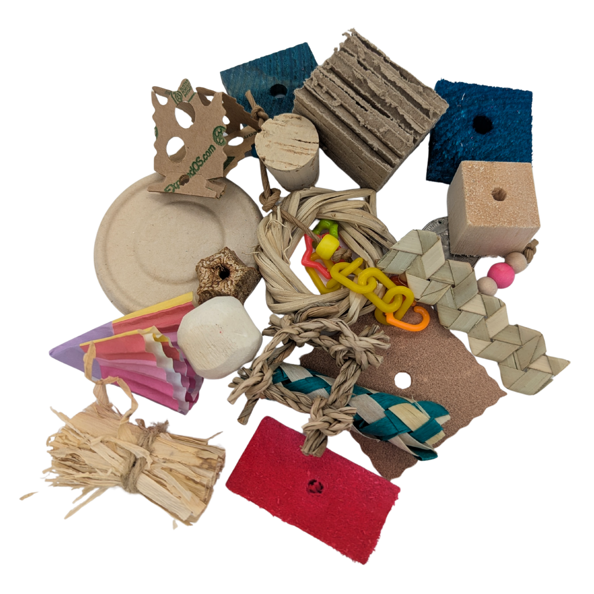 Bird Toy Parts Sampler Pack by Lil Monsters Bird Toys