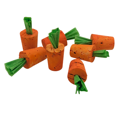 Cork Carrot Refills bird toy by Lil Monsters Bird Toys
