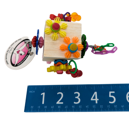 Dancing Daisies by Super Bird Creations. Next to ruler for scale