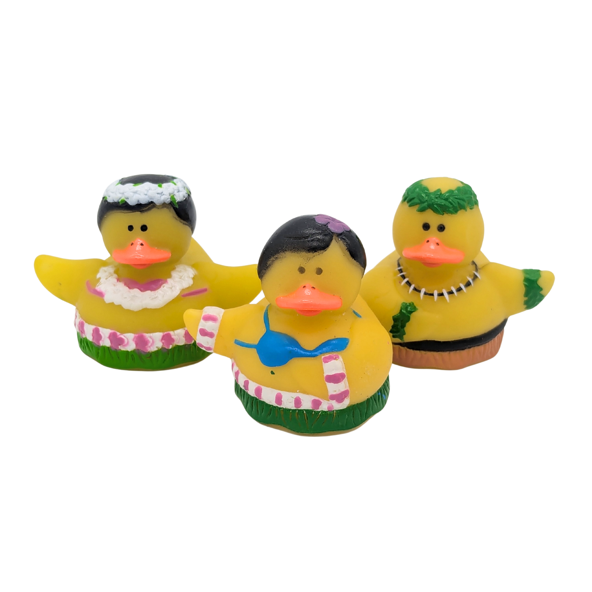 Luau Themed Rubber Duck Parrot Toy Part by Lil Monsters Bird Toys