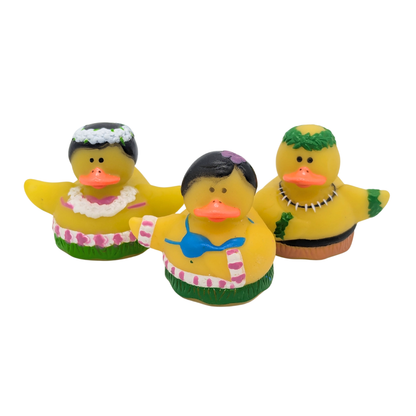 Luau Themed Rubber Duck Parrot Toy Part by Lil Monsters Bird Toys