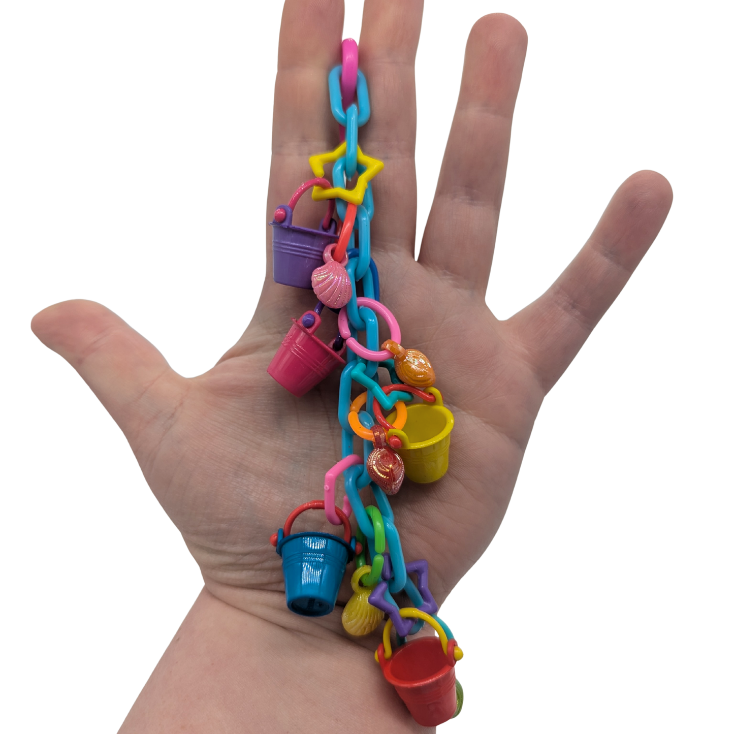 Seashore by Lil Monsters Bird Toys, held in hand to show scale