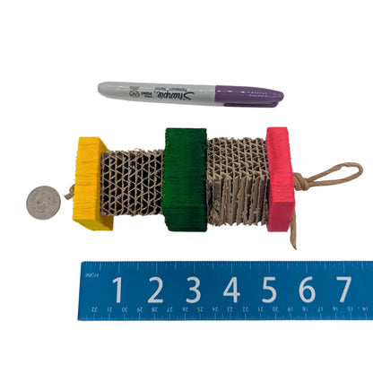 Skep by Lil Monsters Bid Toys. Shown next to a US Quarter, Sharpie marker, and rule for scale. 