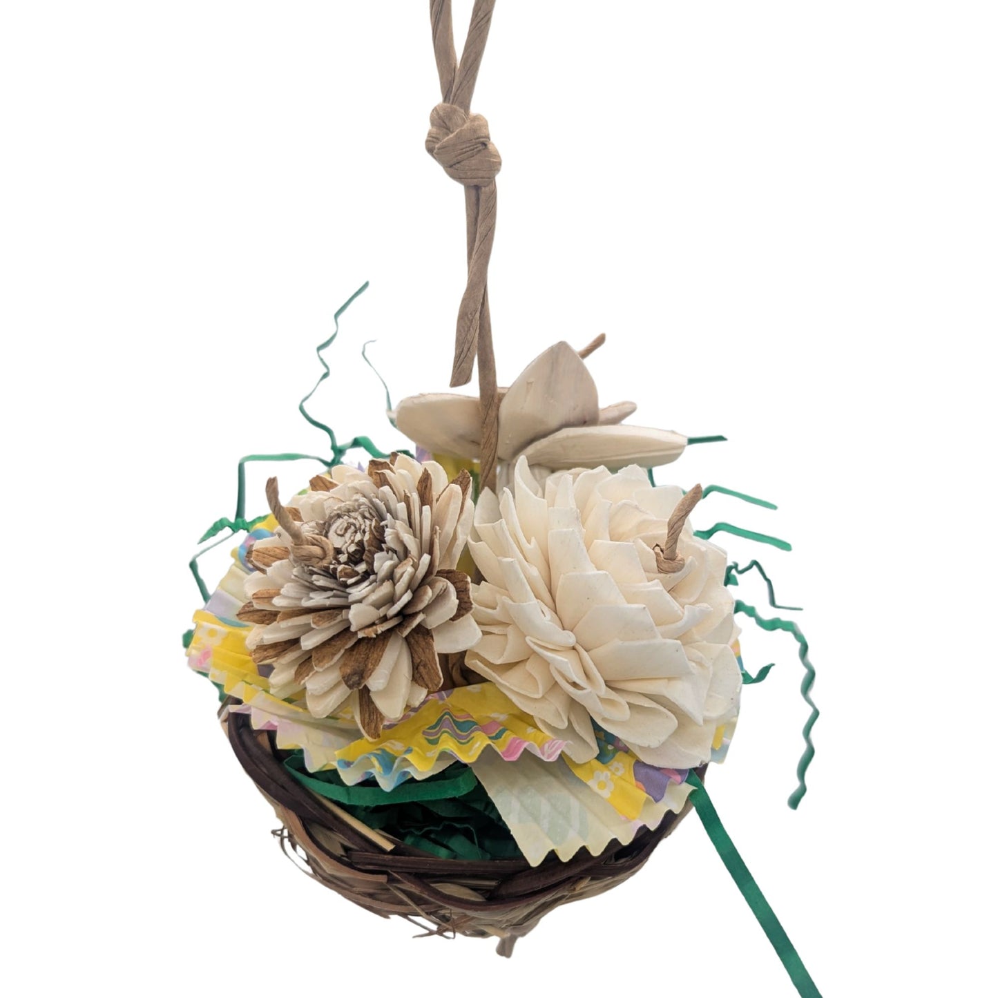 Spring Bouquet by Lil Monsters Bird Toys. Showing another version to showcase the variety of flowers you may receive. 