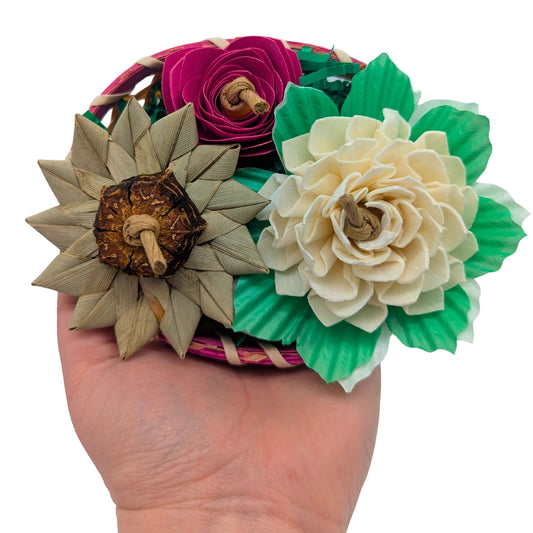 Wildflowers by Lil Monsters Bird Toys. Shown in had for scale. 