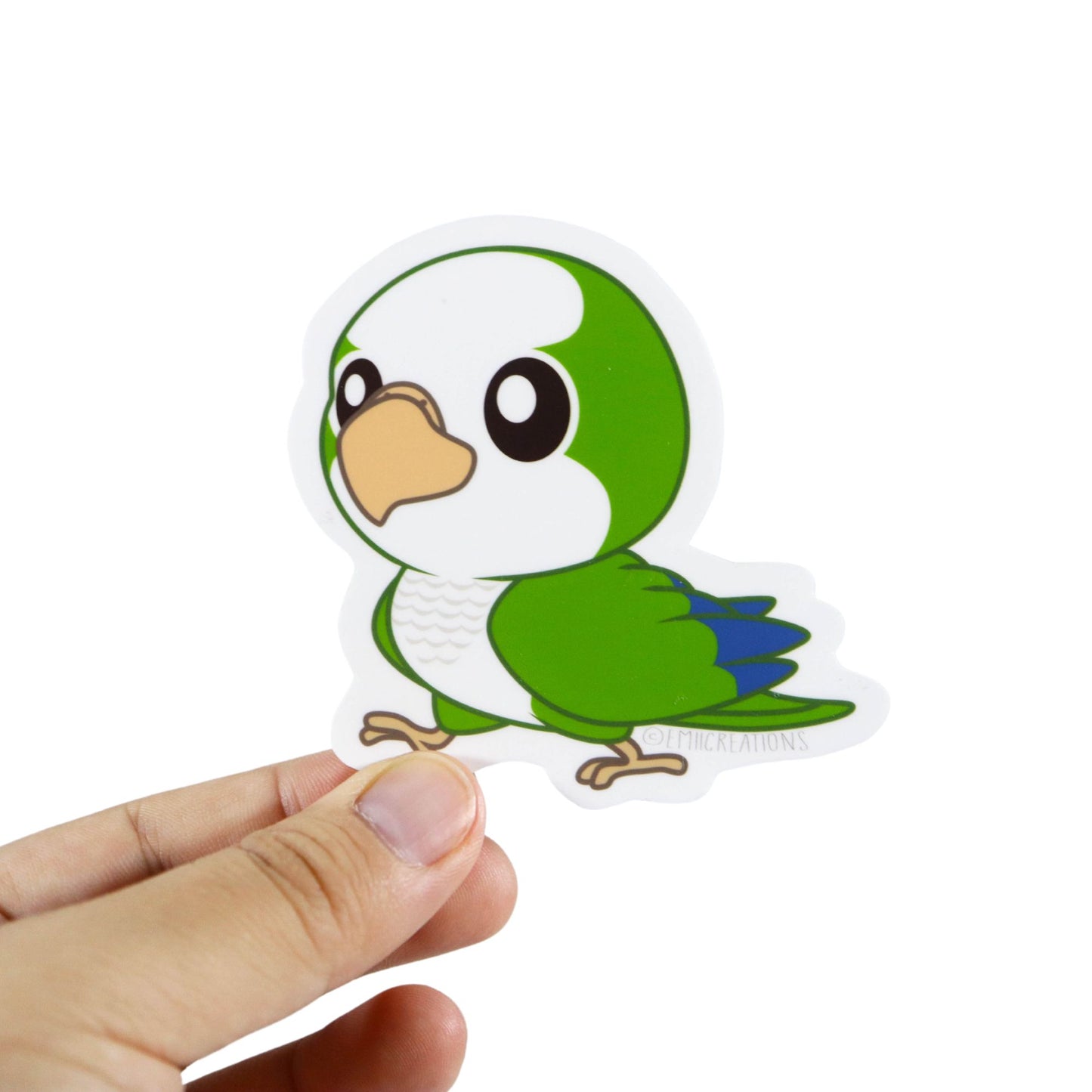 Green Quaker Parrot Sticker