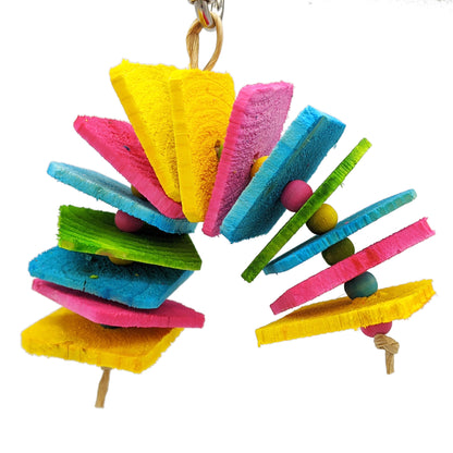 Itty Bitty Chippy by Lil Monsters Bird Toys. This photo features the Less Beads variant. 