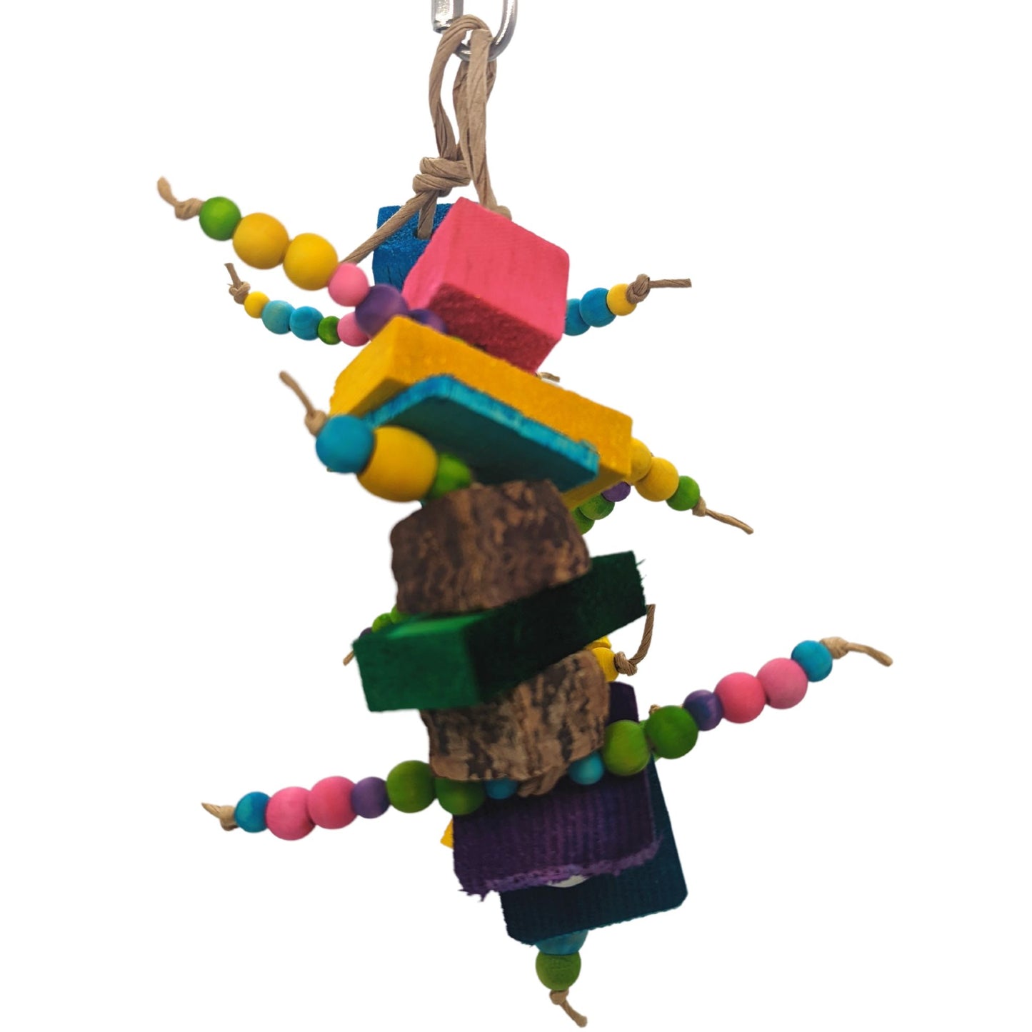 Cravings by Lil Monster Bird Toys. Side Shot