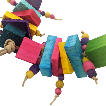 Dillan by Lil Monsters Bird Toys. Zoomed in on beads for detail. 