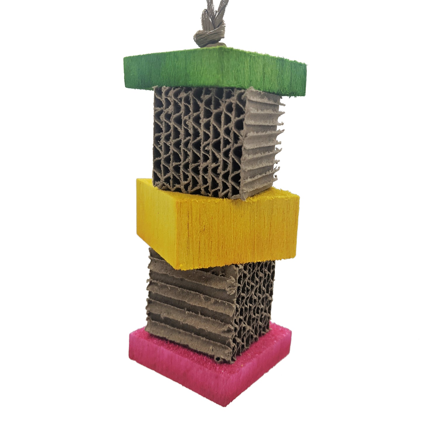 Skep by Lil Monsters Bid Toys. Made with balsa and cardboard blocks. 
