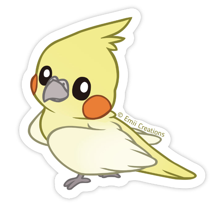 Yellow Cockatiel Sticker